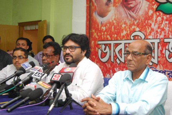 Union Minister Babul Supriyo slams scam tainted Manik Sarkar's LF government in Tripura for rampant corruption